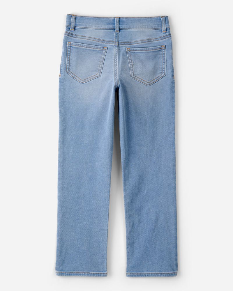 Girls Denim Straight-Leg Jeans - Light Wash, image 2 of 4 slides