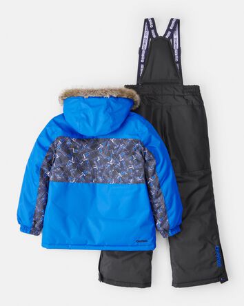 Boys 2-Piece Taslan Snowsuit Set - Blue, 