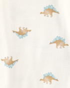 B&eacute;b&eacute; gar&ccedil;on - Emballage de 4 cache-couches &agrave; manches longues &agrave; motifs de dinosaures, image 3 sur 5 diapositives