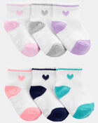 Toddler Girl 6-Pack Crew Socks, image 1 of 2 slides