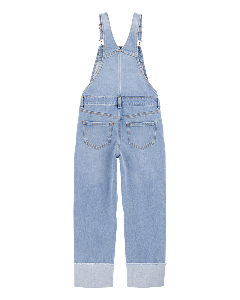 Jeune Salopette en denim extensible - Délavage ozone, image 2 sur 4 diapositives