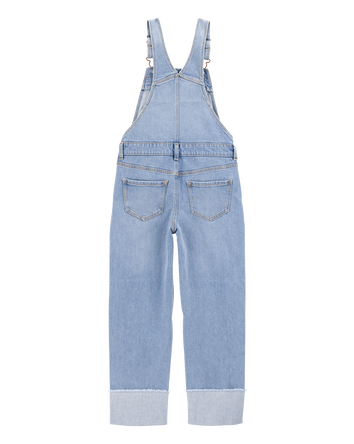Jeune Salopette en denim extensible - Délavage ozone, 