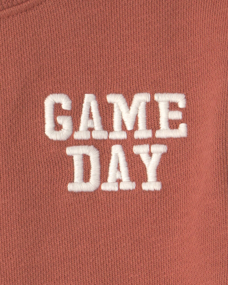 Baby Organic Cotton 'Game Day' French Terry Graphic Bubble, image 4 of 6 slides