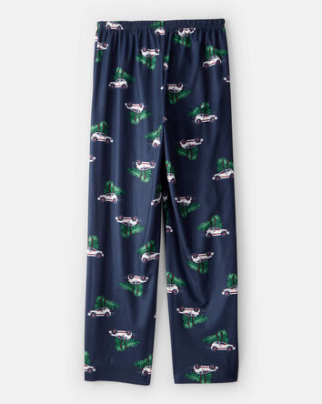 Adult Christmas Cars Loose Fit Pyjama Bottoms- Navy, 