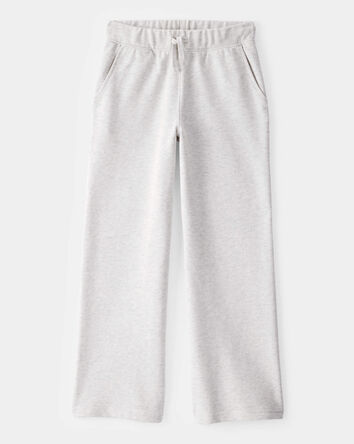 Kid French Terry Drawstring Pants - Grey, 