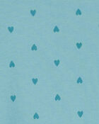 Enfant T-shirt péplum à manches longues en jersey à motifs de cœurs, image 2 sur 3 diapositives