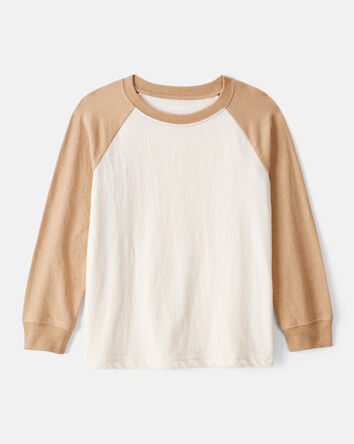 Tout-petit garçon - T-shirt raglan à manches longues - Beige, 
