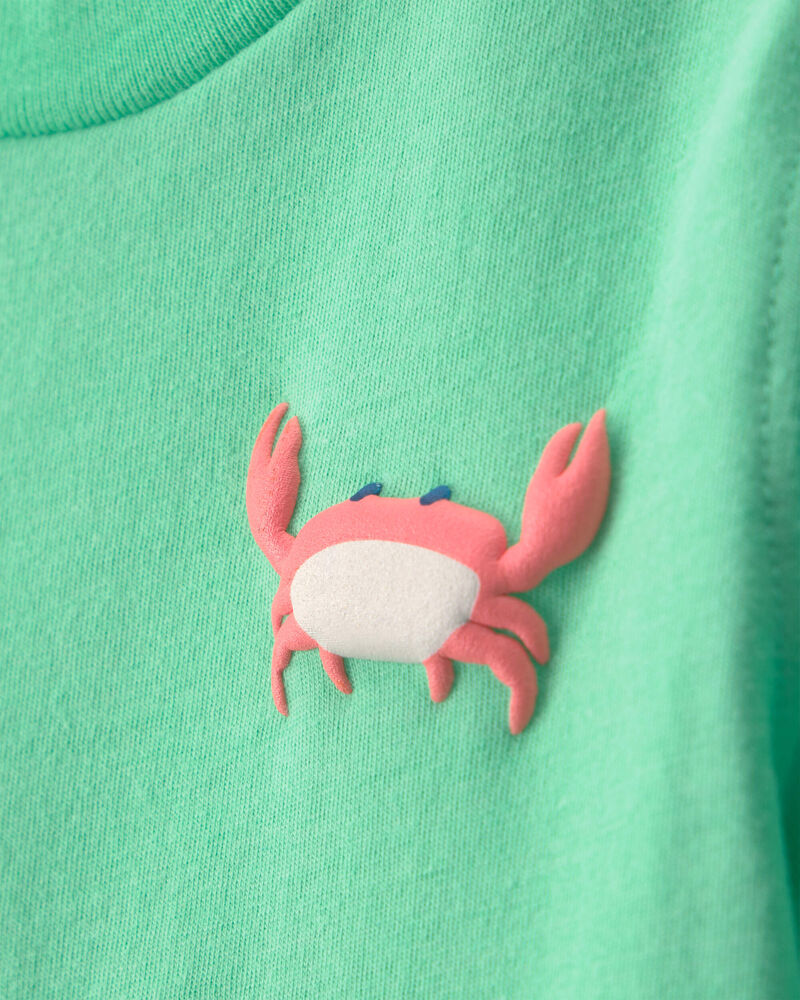 Tout-petit gar&ccedil;on - T-shirt &agrave; imprim&eacute; crabe - Vert, image 2 sur 3 diapositives