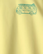 Boys Van Solid Short-Sleeve Rashguard - Yellow, image 3 of 4 slides