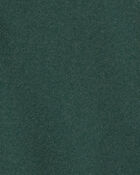 Boys Quarter-Zip Rib Pullover Sweatshirt - Green, image 2 of 3 slides