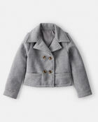 Girls Long-Sleeve Fashion Jacket - Grey, image 1 of 5 slides