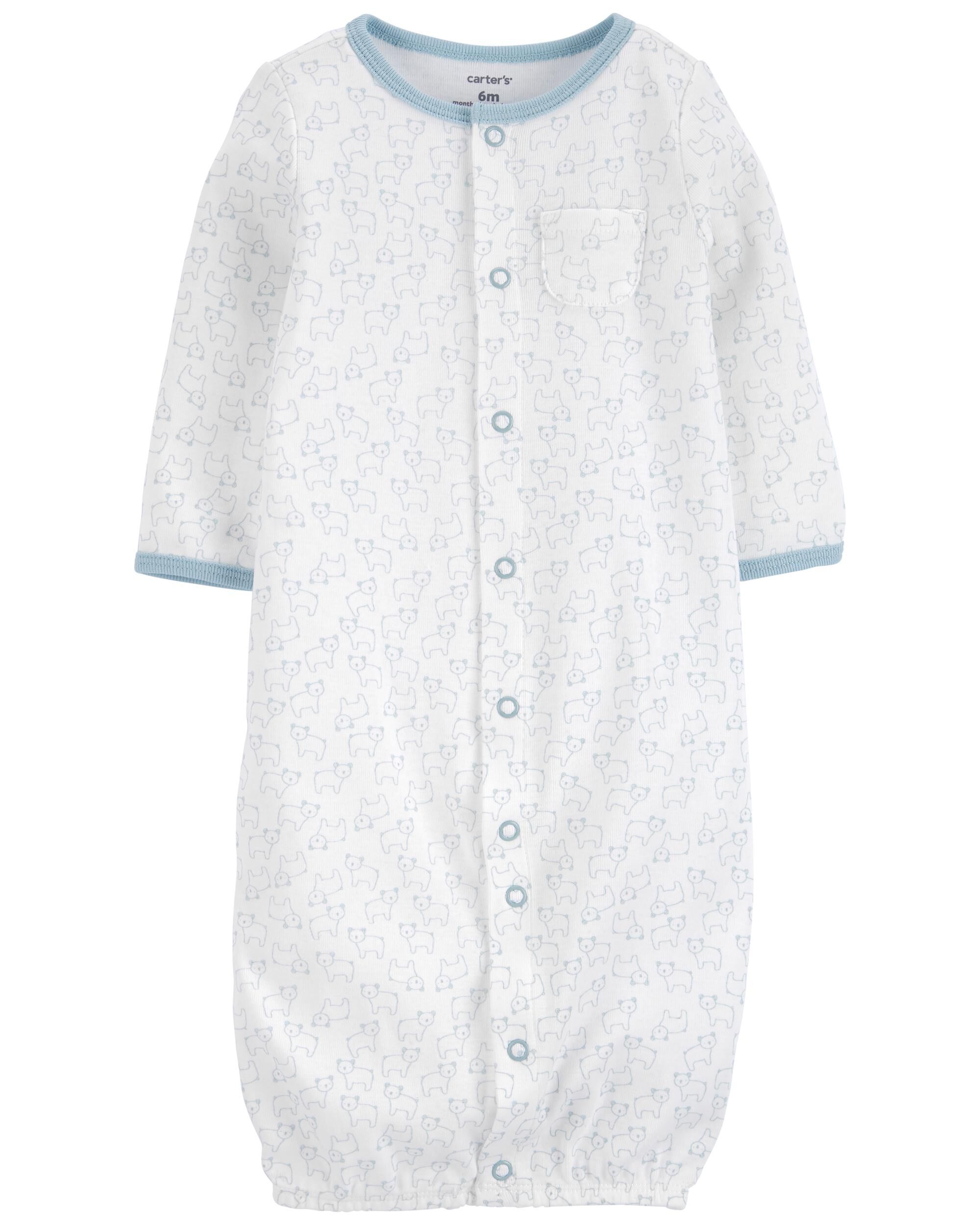 carters newborn gown