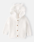 Baby Hooded Cardigan, image 1 of 3 slides