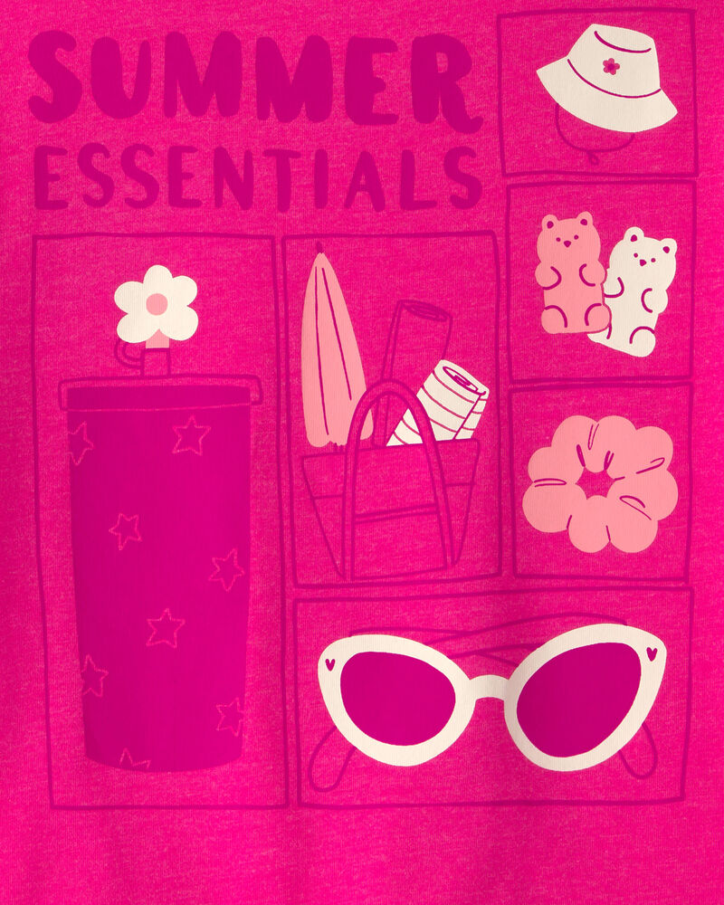 Tout-petit fille - T-shirts &agrave; imprim&eacute; &laquo;My Bag&rsquo;s All Packed&raquo; - Rose, image 4 sur 4 diapositives