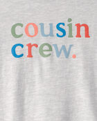 Kid 'Cousin Crew' Graphic Tee - Grey, image 2 of 3 slides