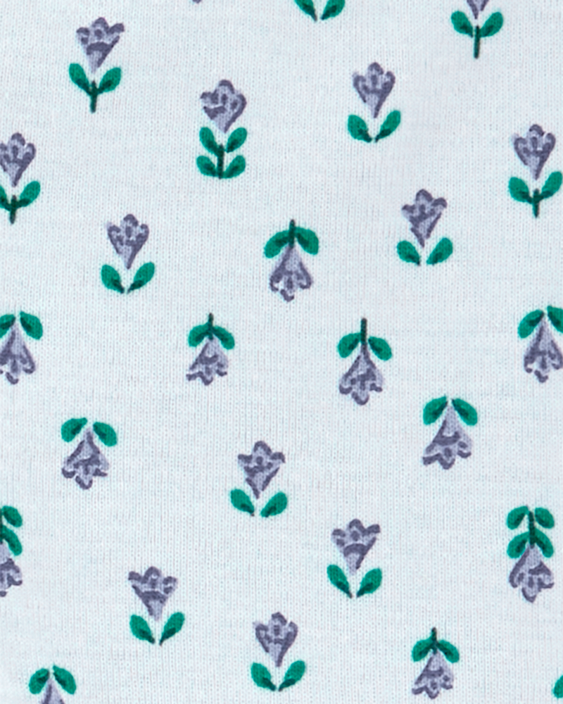 Bébé Emballage de 2 pantalons à enfiler à motifs de fleurs, image 8 sur 10 diapositives