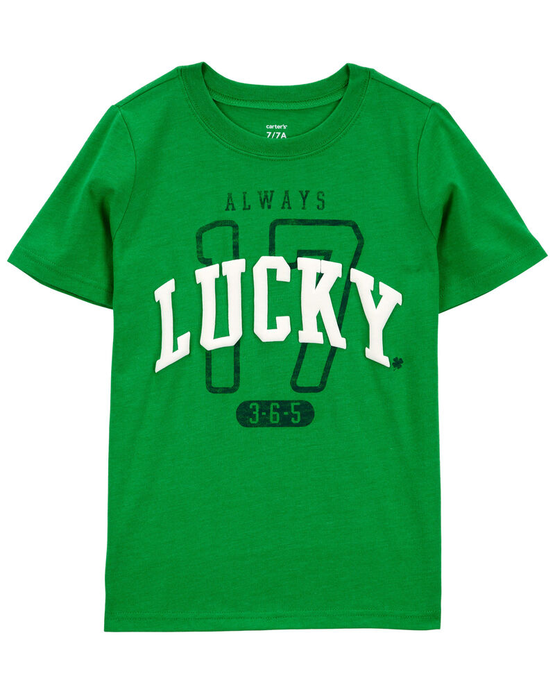 Kid St. Patrick's Day "Lucky" Tee, image 1 of 4 slides