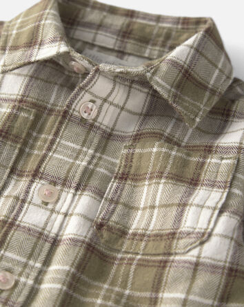 B&eacute;b&eacute; gar&ccedil;on - Chemise boutonn&eacute;e en flanelle de coton biologique, 