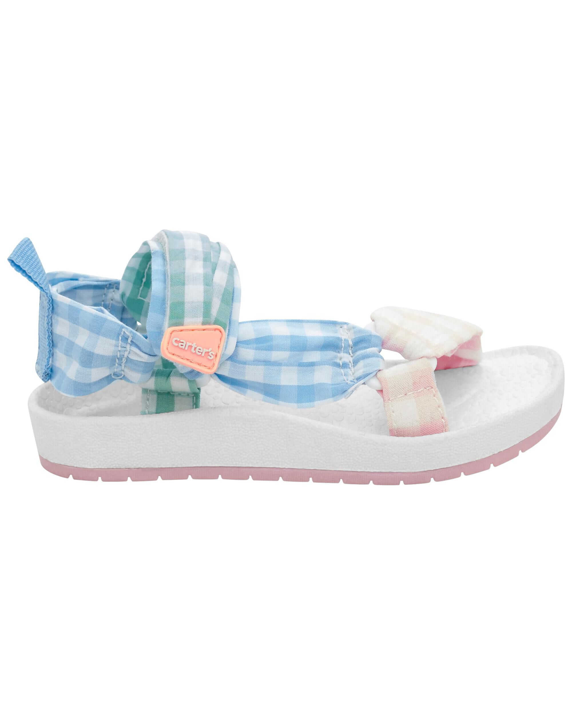Plaid sandals outlet