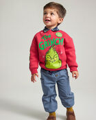 Toddler Christmas Dr. Seuss™ The Grinch Pullover Sweatshirt - Red, image 2 of 6 slides