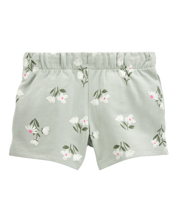 Toddler Floral Pull-On French Terry Shorts, 