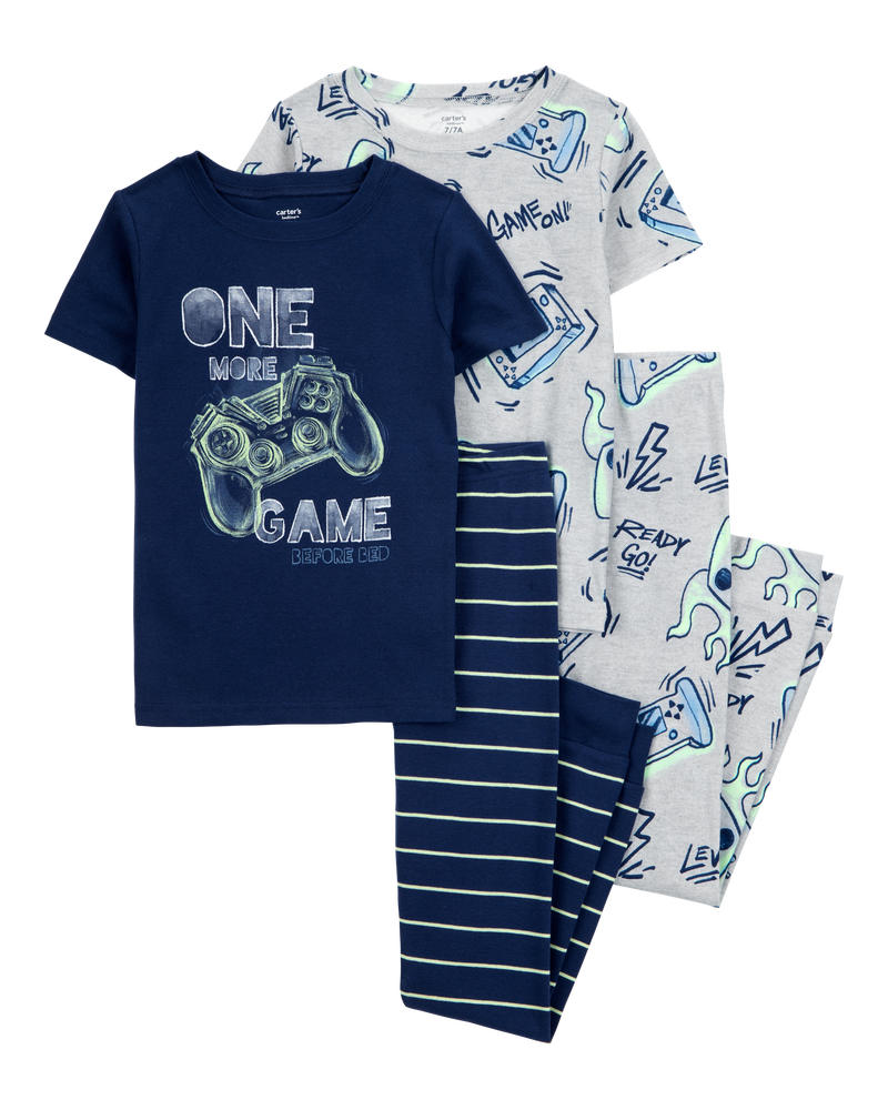 Kids Boys Kid 4-Piece Gamer Cotton Pyjamas 7 Carter's