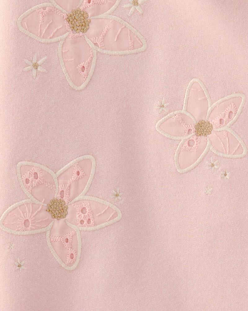 Filles - Chandail en jersey bouclette &agrave; imprim&eacute; floral - Rose, image 3 sur 3 diapositives