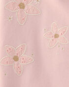 Filles - Chandail en jersey bouclette &agrave; imprim&eacute; floral - Rose, image 3 sur 3 diapositives
