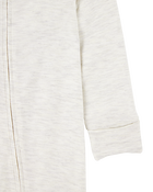 Baby Solid 2-Way Zip PurelySoft Sleeper Pyjamas - Grey, image 2 of 6 slides