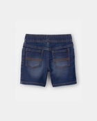 Tout-petit gar&ccedil;on - Short &agrave; cordon de serrage en denim - D&eacute;lav&eacute; fonc&eacute;, image 2 sur 3 diapositives
