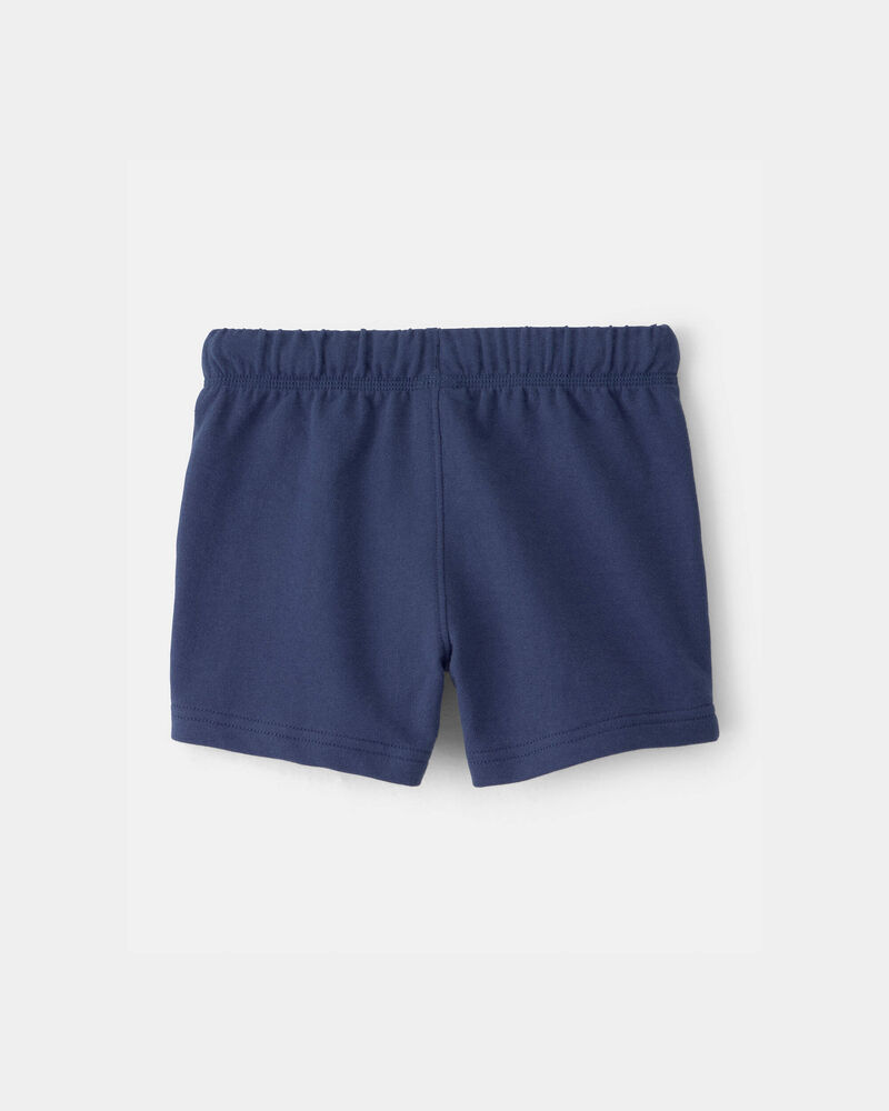 Toddler Boy French Terry Shorts - Blue, image 2 of 4 slides