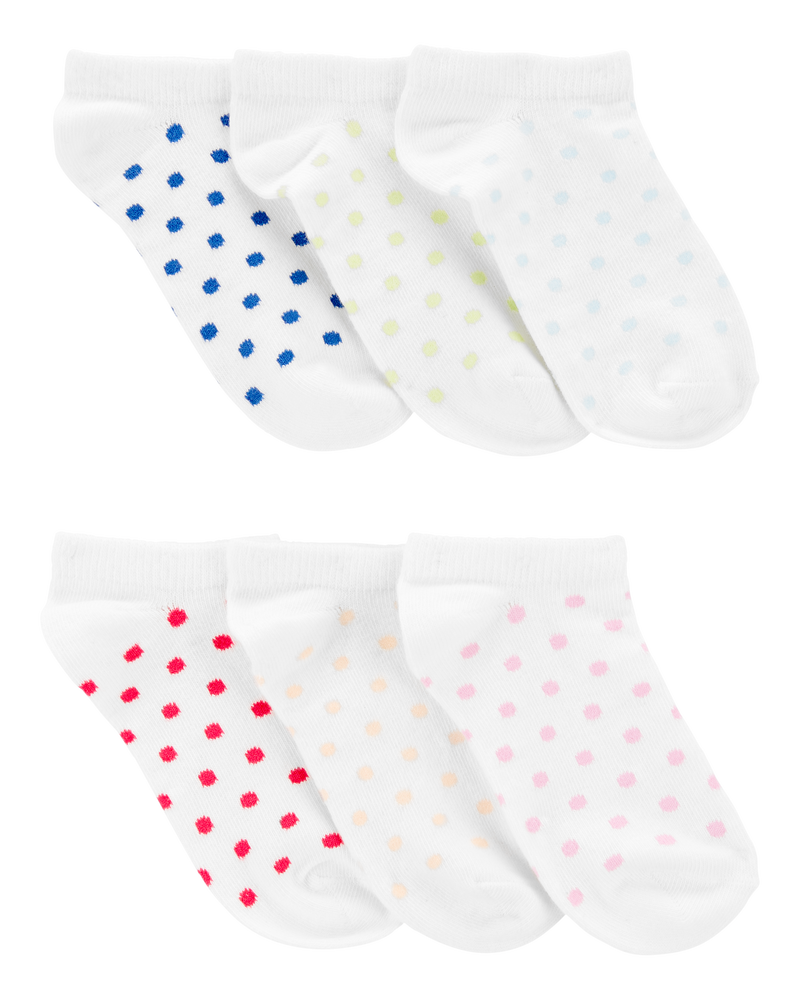 Kid 6-Pack No-Show Socks, image 1 of 2 slides