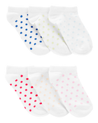 Kid 6-Pack No-Show Socks, image 1 of 2 slides