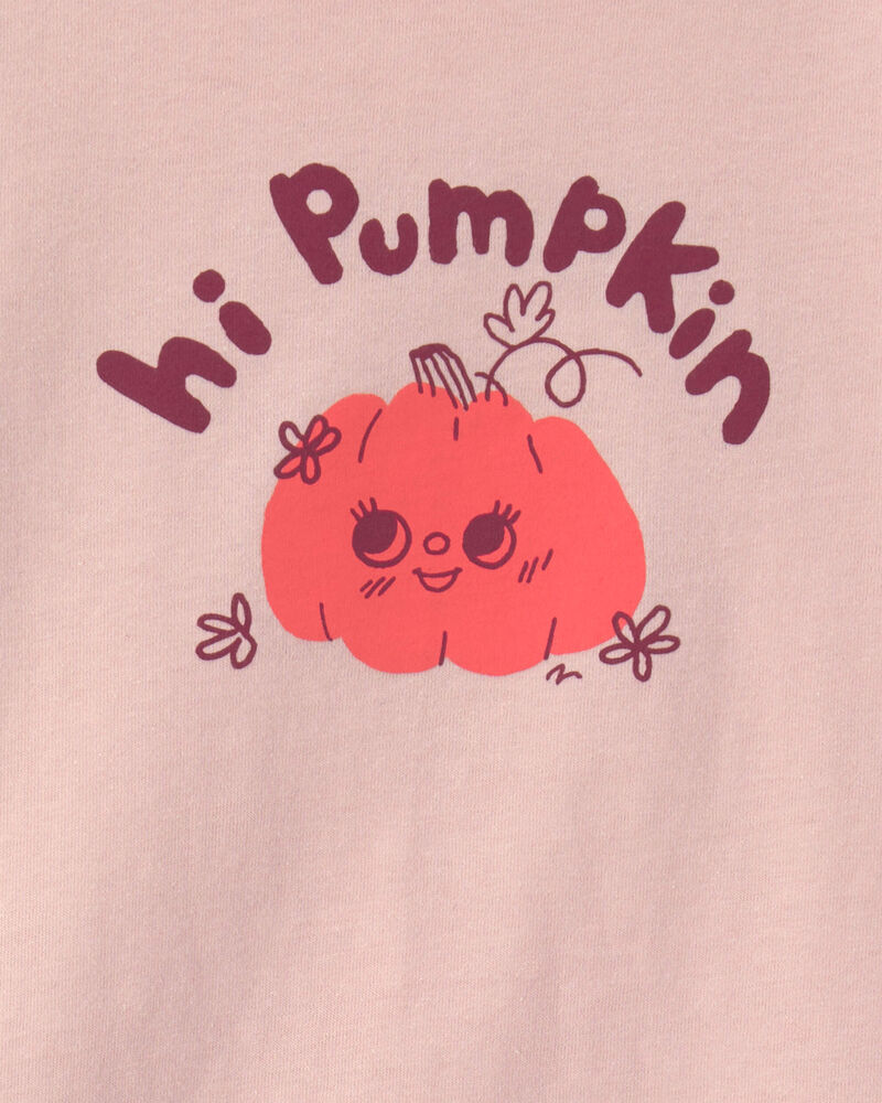 Toddler Girl "Hi Pumpkin" Long-Sleeve Graphic Tee - Pink, image 2 of 3 slides