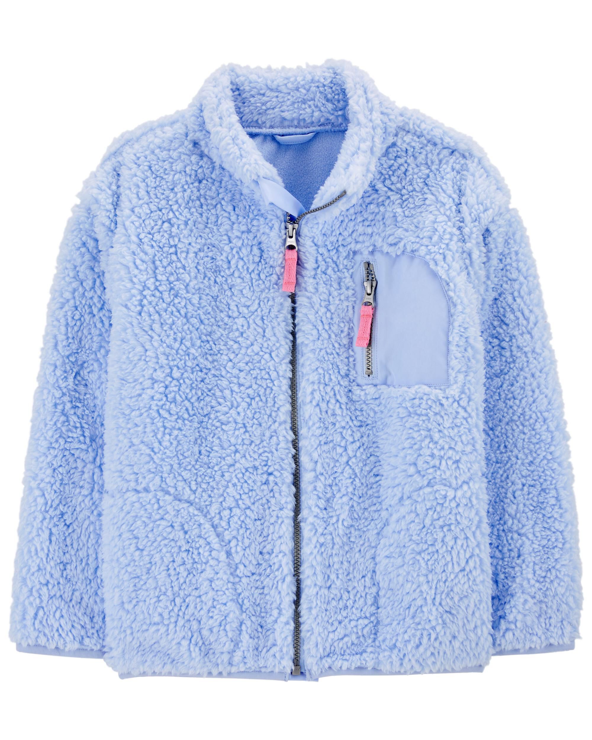 Kids Girls Kid Zip Up Fleece Jacket 6 6X Carter s