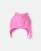 B&eacute;b&eacute; fille - Tuque en molleton avec mentonni&egrave;re - Rose, image 2 sur 2 diapositives
