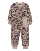 Baby 1-Piece Cheetah Print Fleece Footless Pyjamas
, image 1 of 4 slides