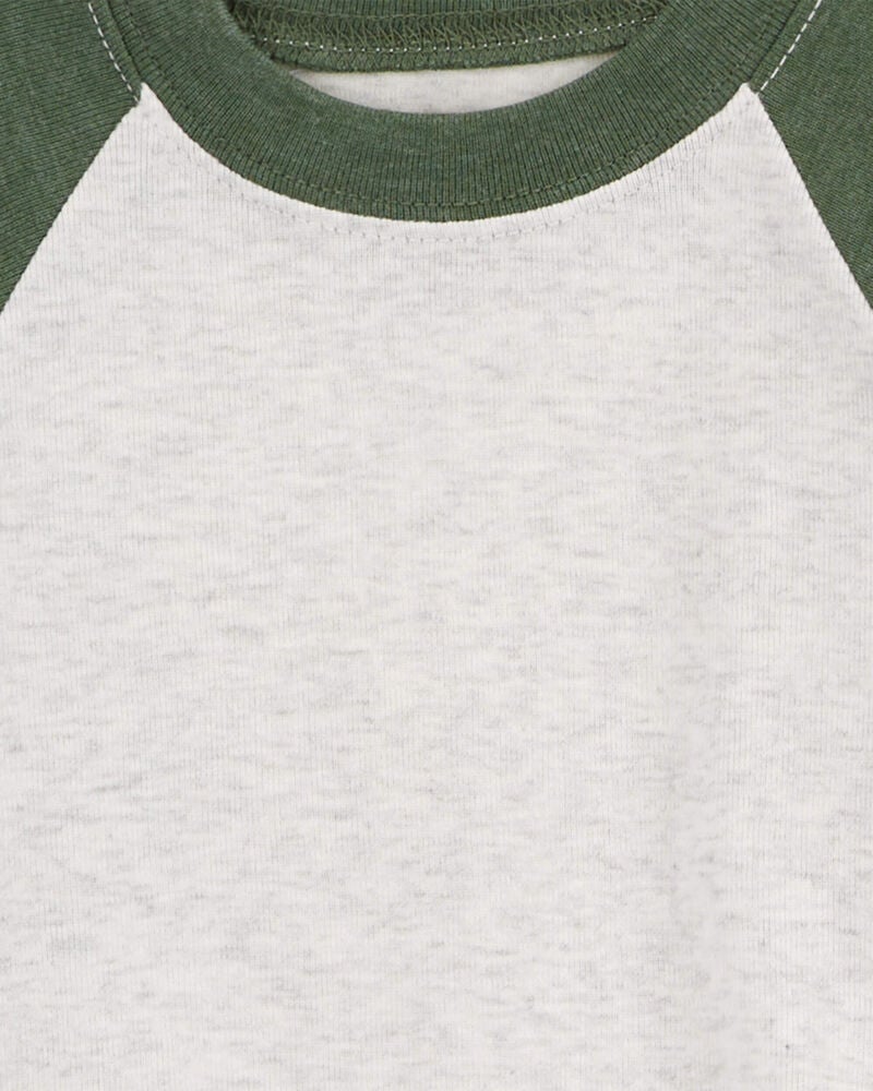 Baby 4-Piece Long-Sleeve Raglan Bodysuits, image 2 of 6 slides