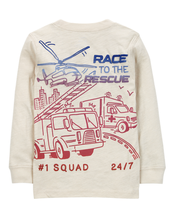 Toddler Firefighter Rescue Graphic Tee, 