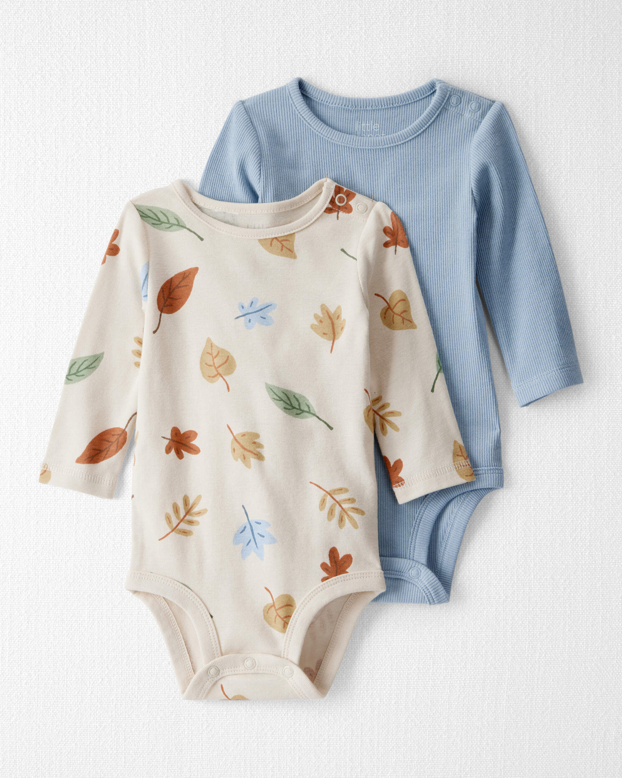 Autumn Leaves, Newport Blue Baby 2-Pack Organic Cotton