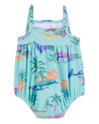 Bébé Maillot de bain 1 pièce à motifs tropicaux, image 3 sur 5 diapositives