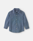 Tout-petit gar&ccedil;on - Chemise boutonn&eacute;e en chambray - Indigo, image 1 sur 2 diapositives