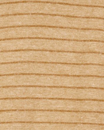 Toddler Striped Hooded Shirt - Tan, 