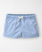 B&eacute;b&eacute; gar&ccedil;on - Short maillot de bain en mat&eacute;riaux recycl&eacute;s de couleur uni, image 1 sur 4 diapositives