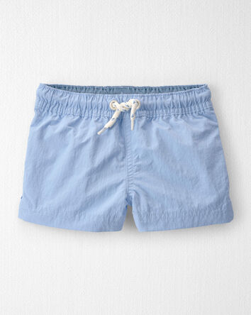 B&eacute;b&eacute; gar&ccedil;on - Short maillot de bain en mat&eacute;riaux recycl&eacute;s de couleur uni, 