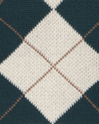 Baby Boy 3-Piece Argyle Layering Set - Green/Cream, image 5 of 7 slides