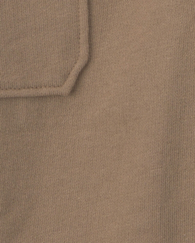 Baby Boy 2-Piece 'Lil Man' Striped Long-Sleeve Bodysuit & Pant Set - Brown, image 5 of 6 slides
