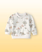 Baby Disney&copy; Winnie the Pooh French Terry Long-Sleeve Pullover Sweatshirt - White, image 1 of 3 slides