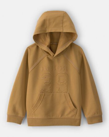 Tout-petit gar&ccedil;on - Sweat &agrave; capuche style varsity en French Terry - Brun, 