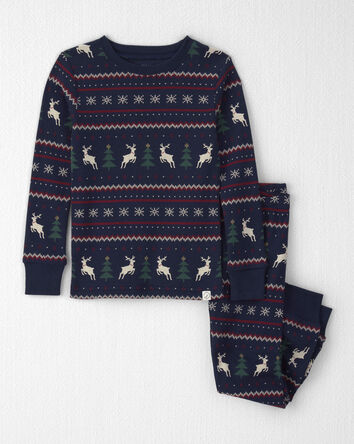 Toddler 2-Piece Organic Cotton Fair Isle Pyjamas, 